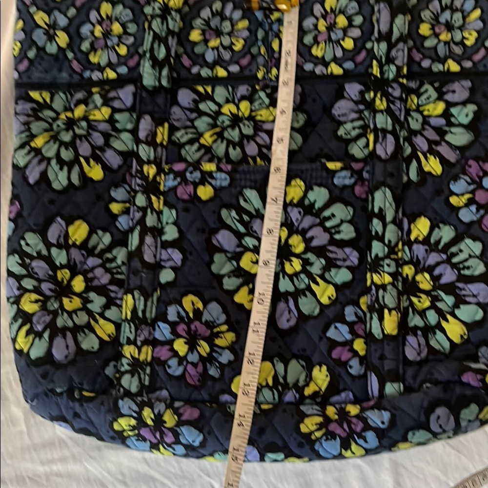 Vera Bradley Indigo Pop Floral Tote Bag - Picture 11 of 11
